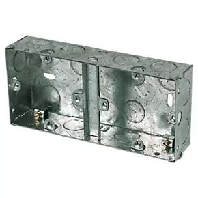 metal boxes for sockets|screwfix back boxes metal.